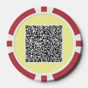 Your QR Code Scan Info Poker Chips Choose Colours