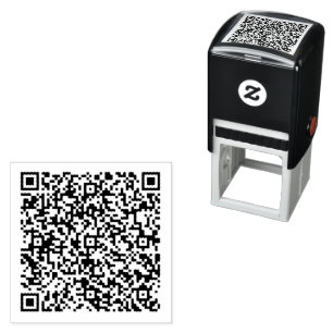 Your QR Code Scan Info Self-inking Stamp Template