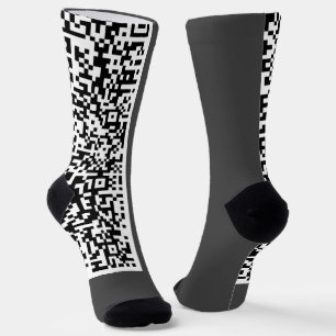 Your QR Code Scan Info Socks - Choose Colours