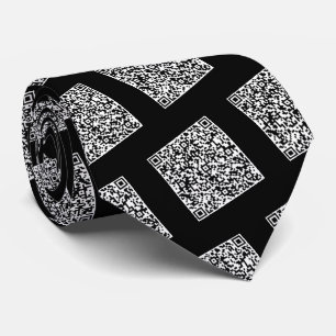 Your QR Code Scan Info Tie with Custom Colours