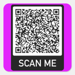 Your QR Code - Scan Me Personalised Modern Sticker