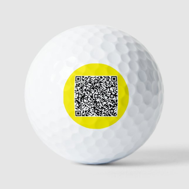 Your QR Code Scan Stamps Golf Balls Example (Front)