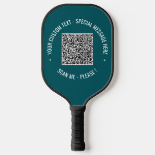 Your QR Code Scan Text Colours Pickleball Paddle