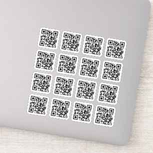 Your QR code square rounded corners vinyl Sticker