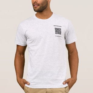 Your QR Code T-Shirt Custom Text - Choose Colours