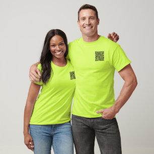 Your QR Code T-Shirt Scan Info Message Funny Gift