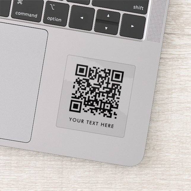 Your QR Code | Upload Your Own with Custom Text (Detail)