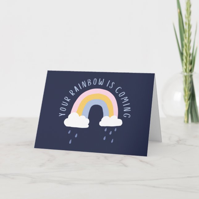 Your Rainbow Is Coming Gift Bag Card (Front)