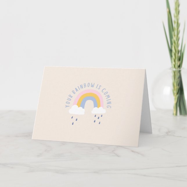 Your Rainbow Is Coming Gift Bag Card (Front)