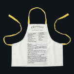 Your Recipe Editable Colour Custom Kid Apron<br><div class="desc">This lovely design can be customised to your favourite colour combinations. Matching adult and junior designs available. Makes a great gift! Find stylish stationery and gifts at our shop: www.berryberrysweet.com.</div>
