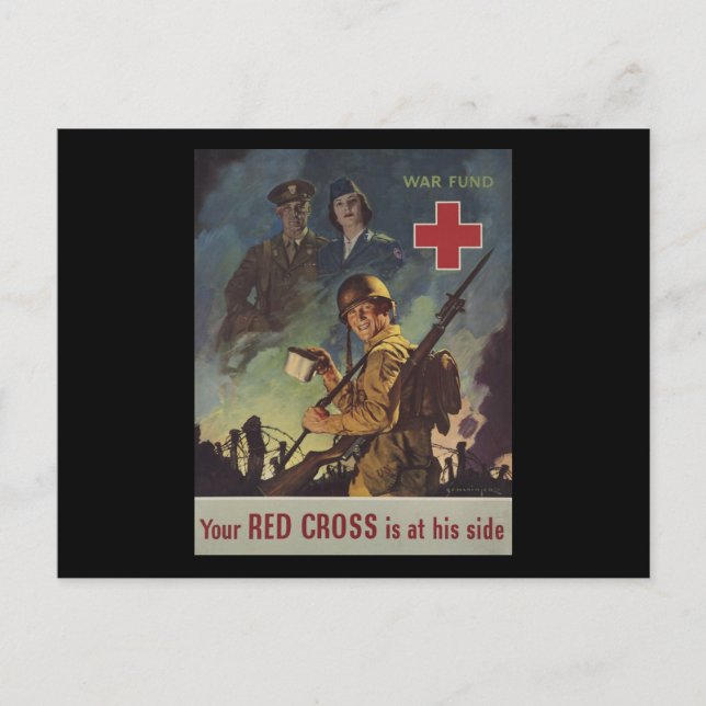 Your Red Cross Is At His Side Postcard (Front)