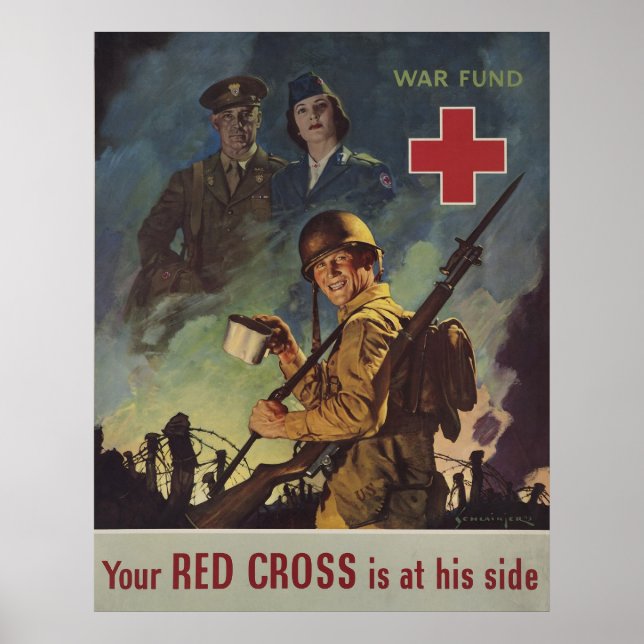 Your Red Cross Is At His Side Poster (Front)