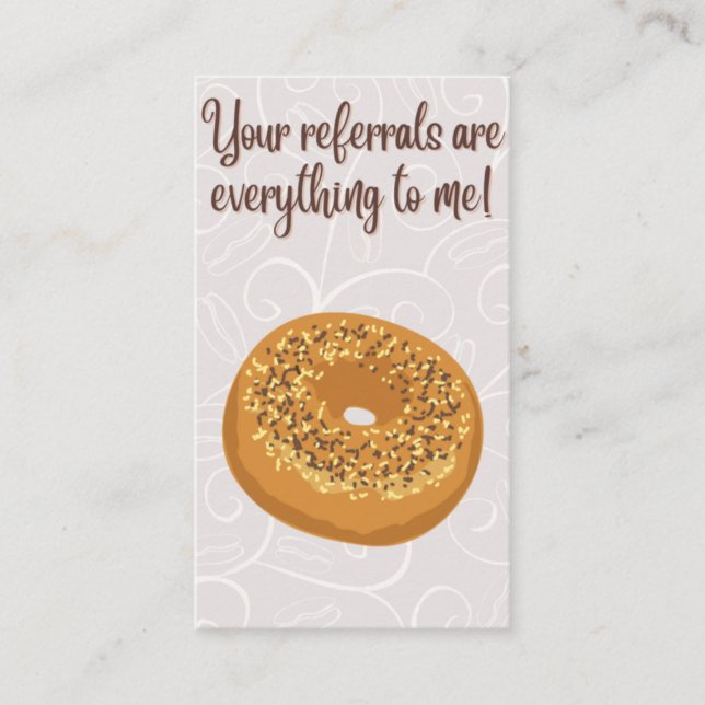 Your Referrals are EVERYTHING! Pop-by Real Estate Business Card (Front)