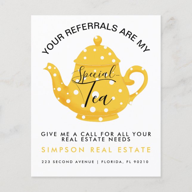Your Referrals Are My “Special - Small Business Co Flyer (Front)