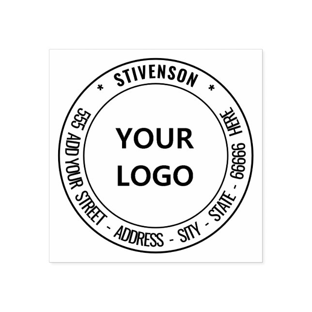 Your Return Address Stamp with Logo or Photo (Imprint)