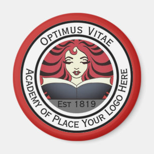Your Round Business Logo Here. Promotional Magnet