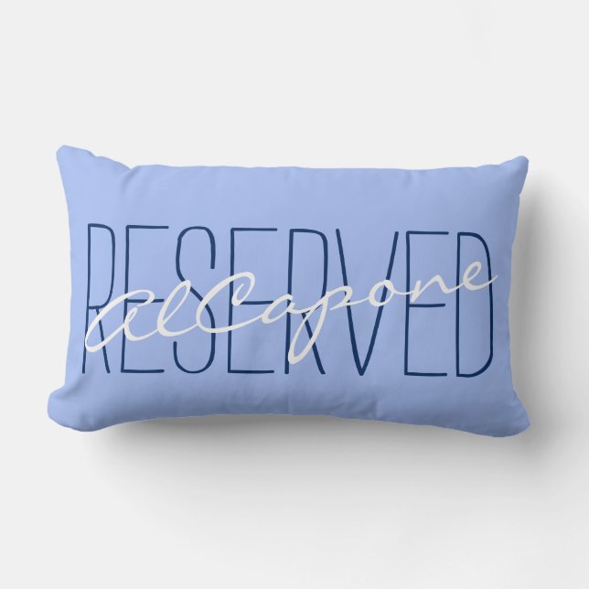 Your Saying & Name: RESERVED AlCapone Lumbar Cushion (Front)