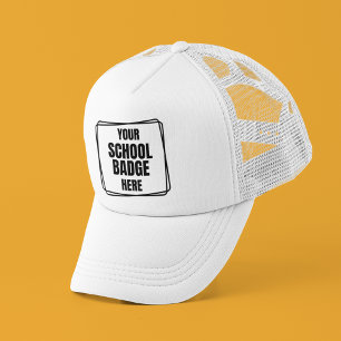 Your School Badge Here   College Baseball Team Cap
