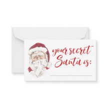 Your Secret Santa Gift Exchange Raffle Card 