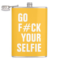 YOUR SELFIE custom monogram & colour flask