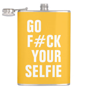 YOUR SELFIE custom monogram & colour flask