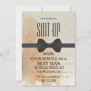 Your Service as a Best Man Invitation