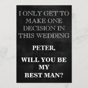 Your Service as a Best Man Request Invitation