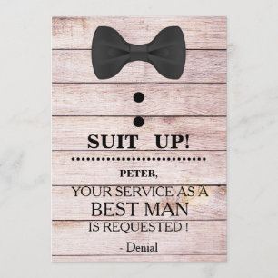 Your Service as a Best man Request Invitation
