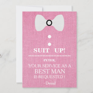 Your Service as a Best man Request Invitation
