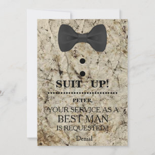 Your Service as a Best man Request Invitation