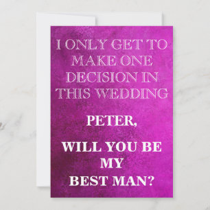 Your Service as a Best Man Request Invitation