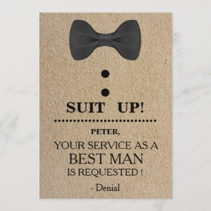 Your Service as a Best man Request Invitation
