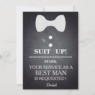 Your Service as a Best man Request Invitation