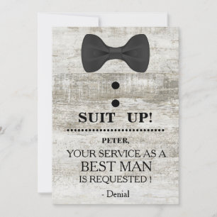 Your Service as a Best man Request Invitation