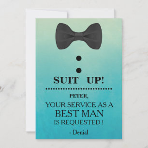 Your Service as a Best man Request Invitation