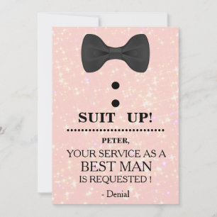 Your Service as a Best man Request Invitation