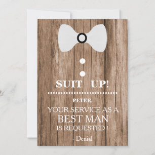 Your Service as a Best man Request Invitation