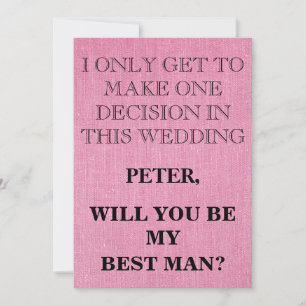 Your Service as a Best Man Request Invitation