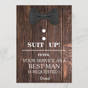 Your Service as a Best man Request Invitation