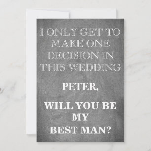 Your Service as a Best Man Request Invitation