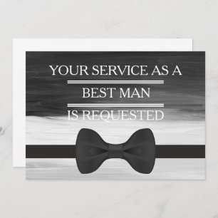 Your Service as a Groomsman Best Man Request Invit Invitation