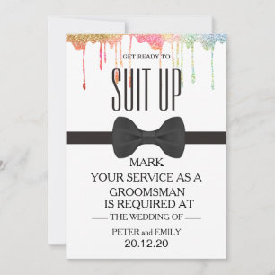 Your Service as a Groomsman Invitation