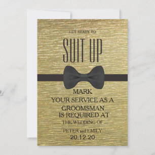 Your Service as a Groomsman Invitation