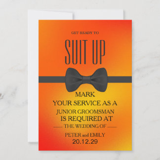 Your Service as a Groomsman Invitation