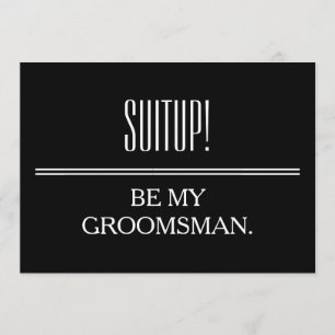 Your Service as a Groomsman Invitation