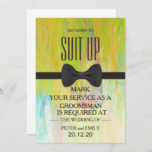 Your Service as a Groomsman Invitation