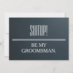 Your Service as a Groomsman Invitation