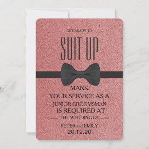 Your Service as a Groomsman Invitation