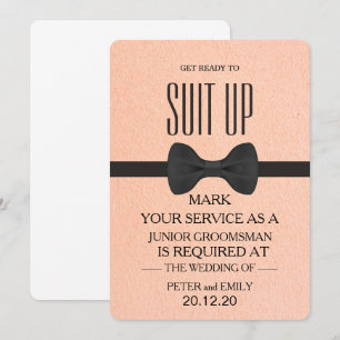 Your Service as a Groomsman Invitation