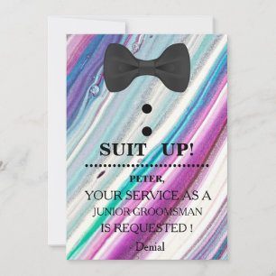 Your Service as a Groomsman Request Invitation